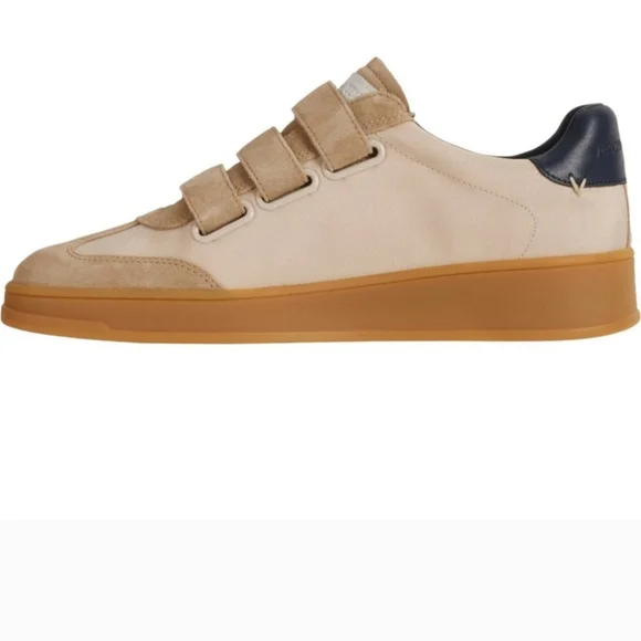 NEW Veronica Beard Reagan Mixed Leather Triple-Grip Sneakers $295 MSRP - Picture 7 of 10